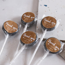 Load image into Gallery viewer, Kraft Style Thank You Gift Wedding Favour Lollipops