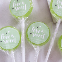 Load image into Gallery viewer, Love Is Sweet Pastel Wedding Favour Lollipops