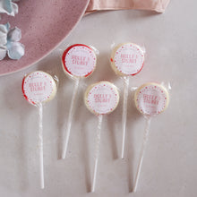 Load image into Gallery viewer, Polka Dot Wedding Favour Lollipops