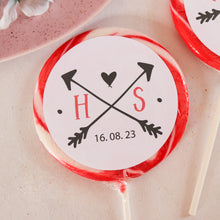 Load image into Gallery viewer, Initials Wedding Favour Giant Lollipops