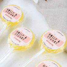 Load image into Gallery viewer, Heart Confetti Wedding Favour Lollipops