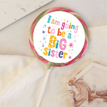 Load image into Gallery viewer, I'm Going to be a Big Sister Floral Lollipop