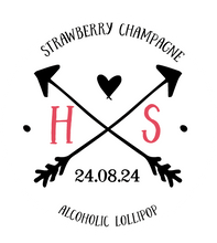 Load image into Gallery viewer, Initials Wedding Favour Giant Lollipops