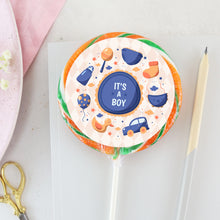 Load image into Gallery viewer, Boys and their Toys Lollipop - Suck It & Say