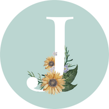 Load image into Gallery viewer, Monogram Initial Teal Lollipop (A to Z)