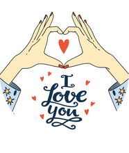 Load image into Gallery viewer, I Love You Heart Hands Lollipop - Suck It & Say