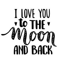 Load image into Gallery viewer, I Love You To The Moon & Back Typography Lollipop - Suck It & Say