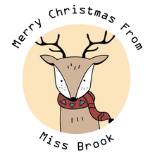 Load image into Gallery viewer, Personalised 'Merry Christmas From Teacher' Reindeer Gift Set