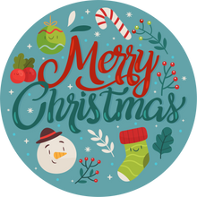 Load image into Gallery viewer, Merry Christmas Teal Lollipop