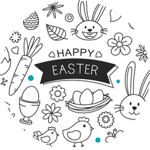 Load image into Gallery viewer, Monochrome Happy Easter Lollipop