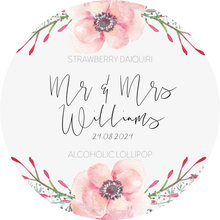 Load image into Gallery viewer, Mr and Mrs Wedding Favour Lollipops