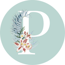 Load image into Gallery viewer, Monogram Initial Teal Lollipop (A to Z)