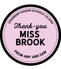 Load image into Gallery viewer, Personalised Thank You Bold Teacher Lollipop