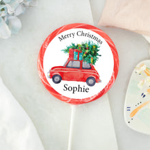 Load image into Gallery viewer, Personalised Car Merry Christmas Lollipop