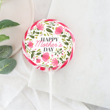 Load image into Gallery viewer, Pink and Green Floral Wreath Lollipop