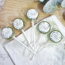 Load image into Gallery viewer, Purple Floral Wedding Favour Lollipops