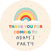 Load image into Gallery viewer, Personalised Rainbow Thank You Party Lollipops