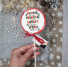 Load image into Gallery viewer, Reindeer Names..or Alcohol? Lollipop