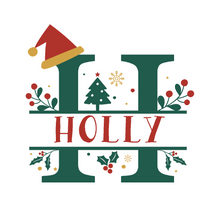 Load image into Gallery viewer, Personalised Christmas Initial Table Favour Lollipop