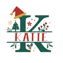 Load image into Gallery viewer, Personalised Christmas Initial Table Favour Lollipop