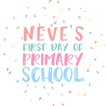 Load image into Gallery viewer, Personalised Sprinkles First Day of Primary School Giant Lollipop