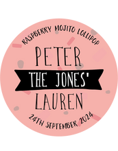 Load image into Gallery viewer, Surname Wedding Favour Lollipops