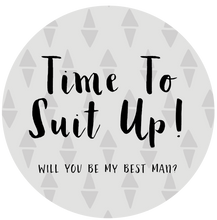 Load image into Gallery viewer, Time To Suit Up - Will You Be My Best Man Lollipop - Suck It & Say