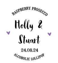 Load image into Gallery viewer, Traditional Wedding Favour Alcoholic Giant Lollipops