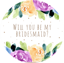 Load image into Gallery viewer, Will You Be My Bridesmaid Pastel Floral Lollipop