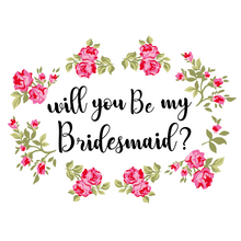 Load image into Gallery viewer, Will You Be My Bridesmaid Pink Floral Lollipop