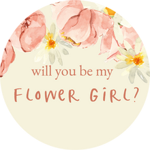 Load image into Gallery viewer, Will You Be My Flower Girl Pink Floral Lollipop
