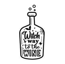 Load image into Gallery viewer, Witch Way To The Wine Halloween Lollipop