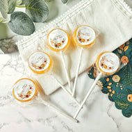 Geometric Wedding Favour Lollipops