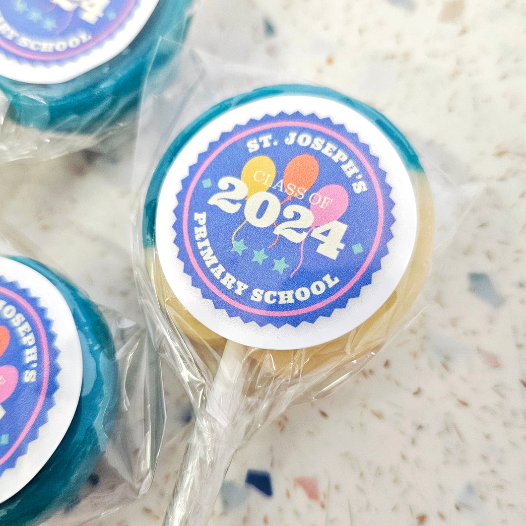 Personalised Class of 2024 Lollipop Sets