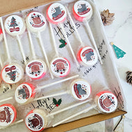 20 Pack Christmas Cherry Amaretto Lollipops