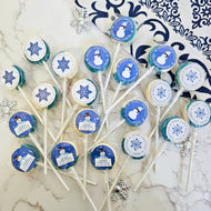 20 Pack Christmas Blueberry Cheesecake Lollipops
