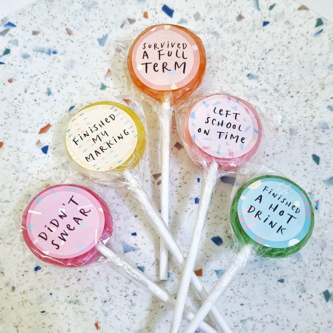 Teacher Reward Small Lollipop Set