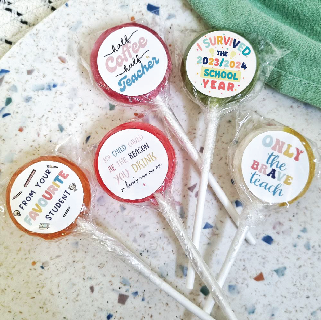 Cheeky Teacher Small Lollipop Set