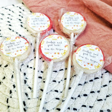 Load image into Gallery viewer, Personalised Goodbye and Good Luck Lollipop Sets
