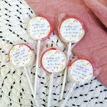 Load image into Gallery viewer, Personalised Goodbye and Good Luck Lollipop Sets
