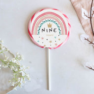 Nine Today Rainbow Lollipop