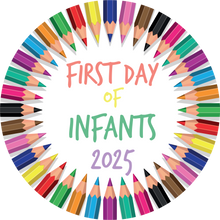 Load image into Gallery viewer, Colourful Pencils First Day Of Infants Lollipop
