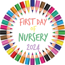 Load image into Gallery viewer, Colourful Pencils First Day Of Nursery Lollipop
