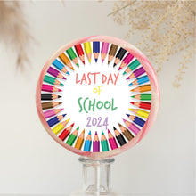 Load image into Gallery viewer, Colourful Pencils Last Day Of School Giant Lollipop
