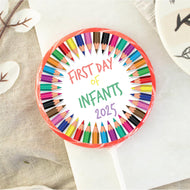 Colourful Pencils First Day Of Infants Lollipop