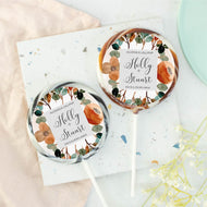 Copper Leaves Wedding Favour Giant Lollipops