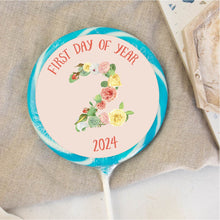 Load image into Gallery viewer, First Day Of Year Floral Lollipop (Years 1-13) - Suck It &amp; Say
