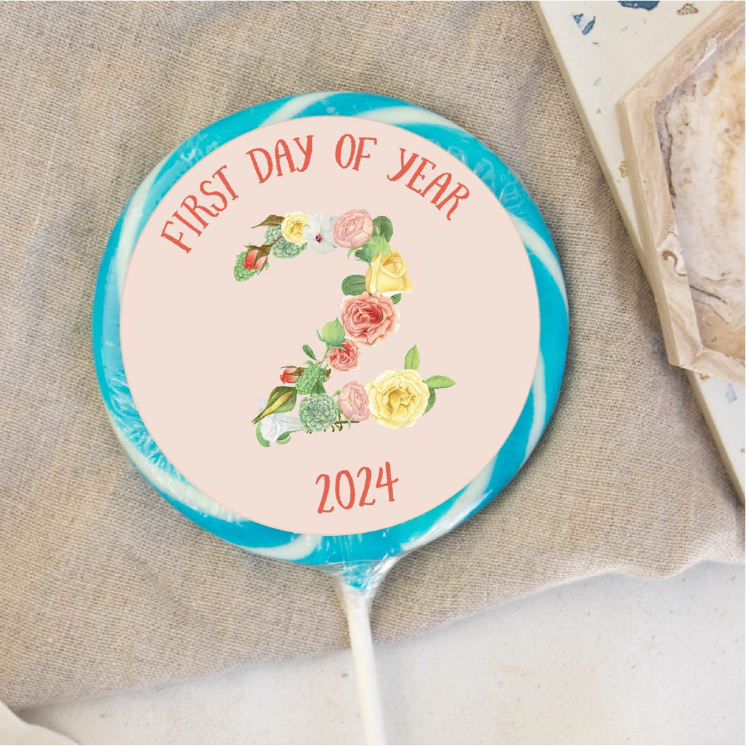 First Day Of Year Floral Lollipop (Years 1-13) - Suck It & Say