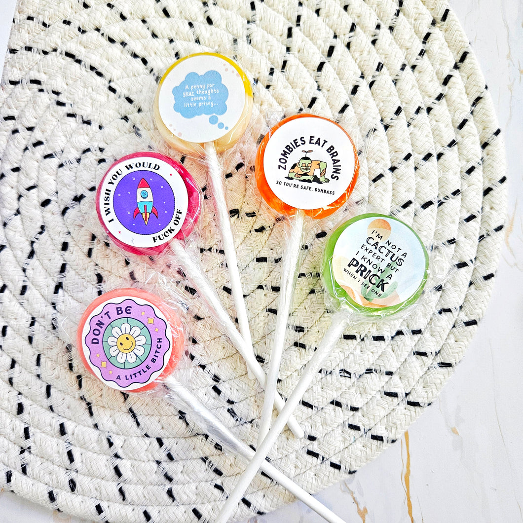 General Insults Small Lollipop Set