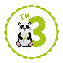 Load image into Gallery viewer, I&#39;m 3 Birthday Panda Lollipop

